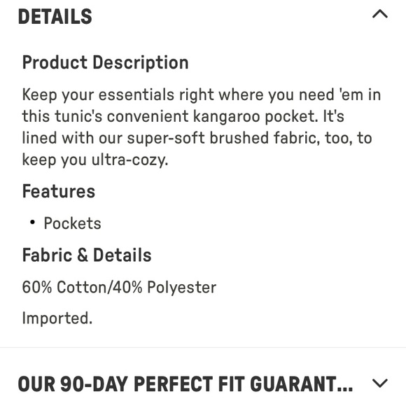 Fabletics NWOT Zaylee Funnel Neck Tunic Faded Denim Blue Size Small - Picture 8 of 8